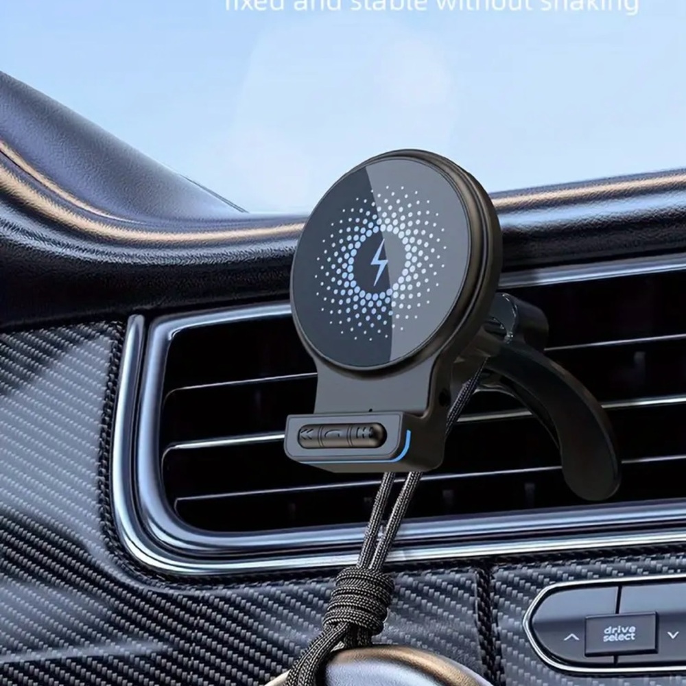 New Magnetic Car Phone Holder with Bluetooth with Cooling Fan